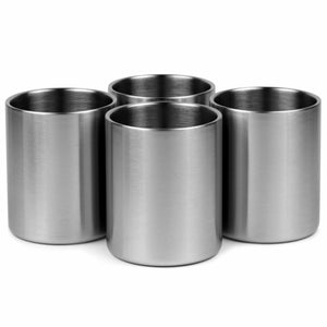 Double-Wall, Stainless Steel Whiskey Lowball